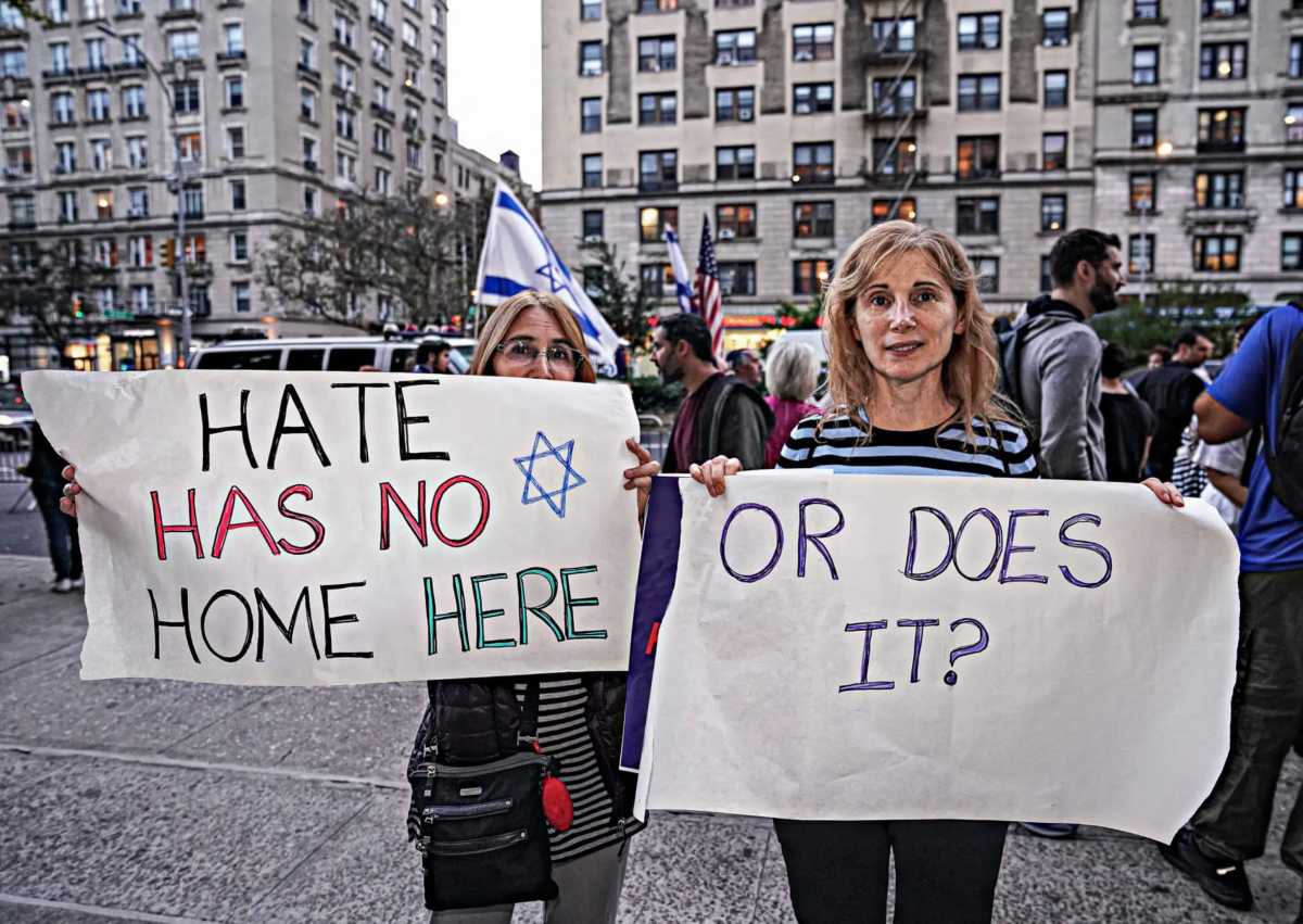 Jewish New Yorkers protest antisemitism in the wake of the Oct. 7, 2023 terrorist attacks