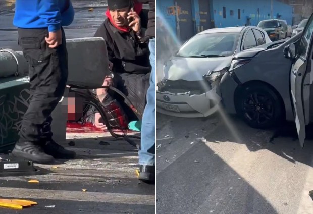 A worker at a Brooklyn car wash was severely injured after a co-worker struck him with a customer's car on Wednesday, Jan. 21, 2026. (Obtained by Daily News)