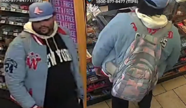 Police are searching for a man accused of forcible touching at a Midtown 7-Eleven.