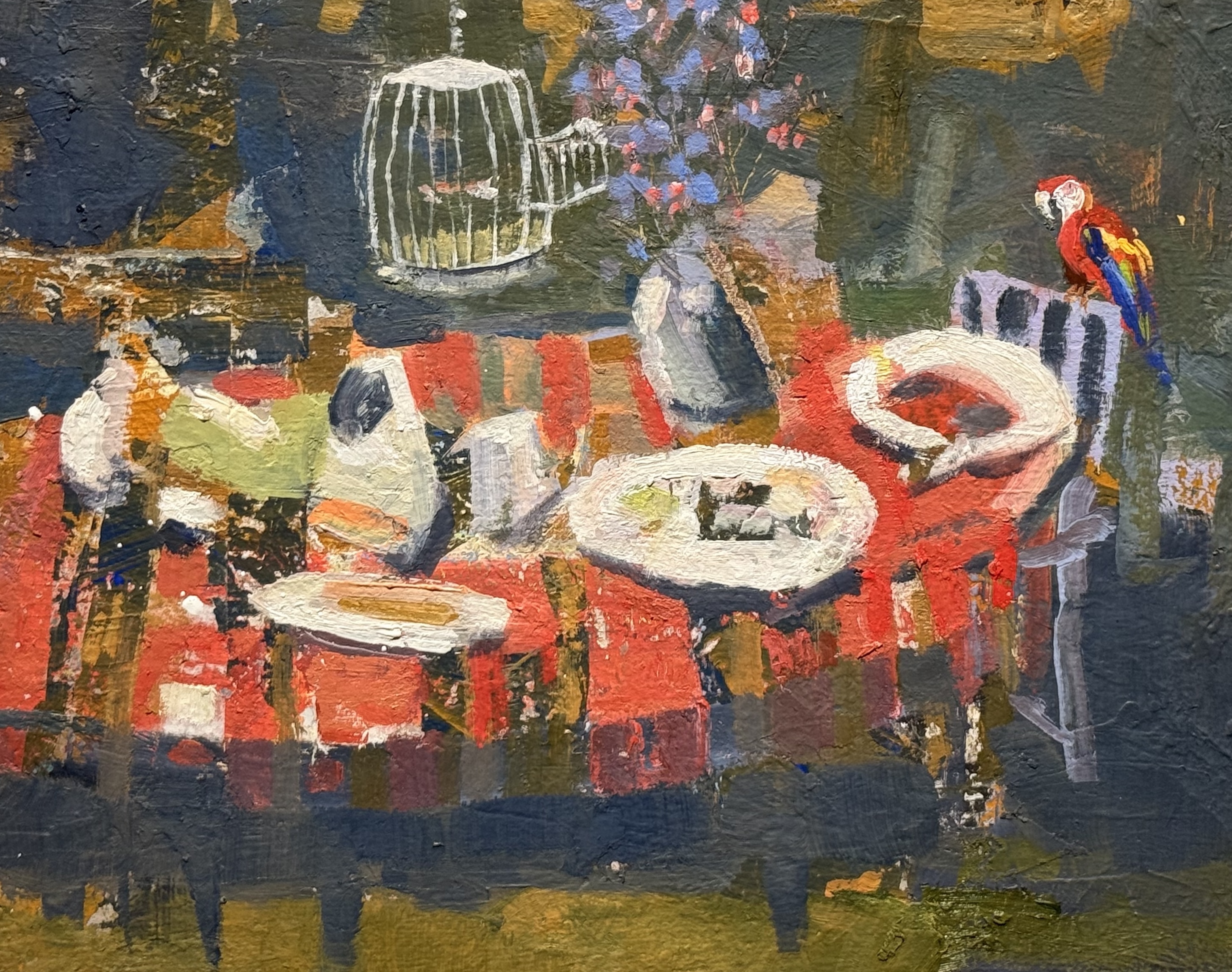 “Still Life With Parrot” by Ross Moore. (Photo courtesy of...