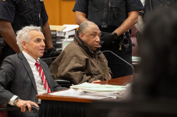 Larry Atkinson appears in court for sentencing for the murders of Sarah Roberts and her Sharon Thursday, January 29, 2026 in Manhattan, New York, New York. (Barry Williams/ New York Daily News)