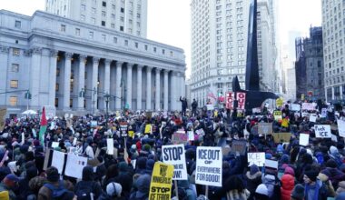 Thousands of protesters flood Foley Square in NYC for 'National Shutdown Day'