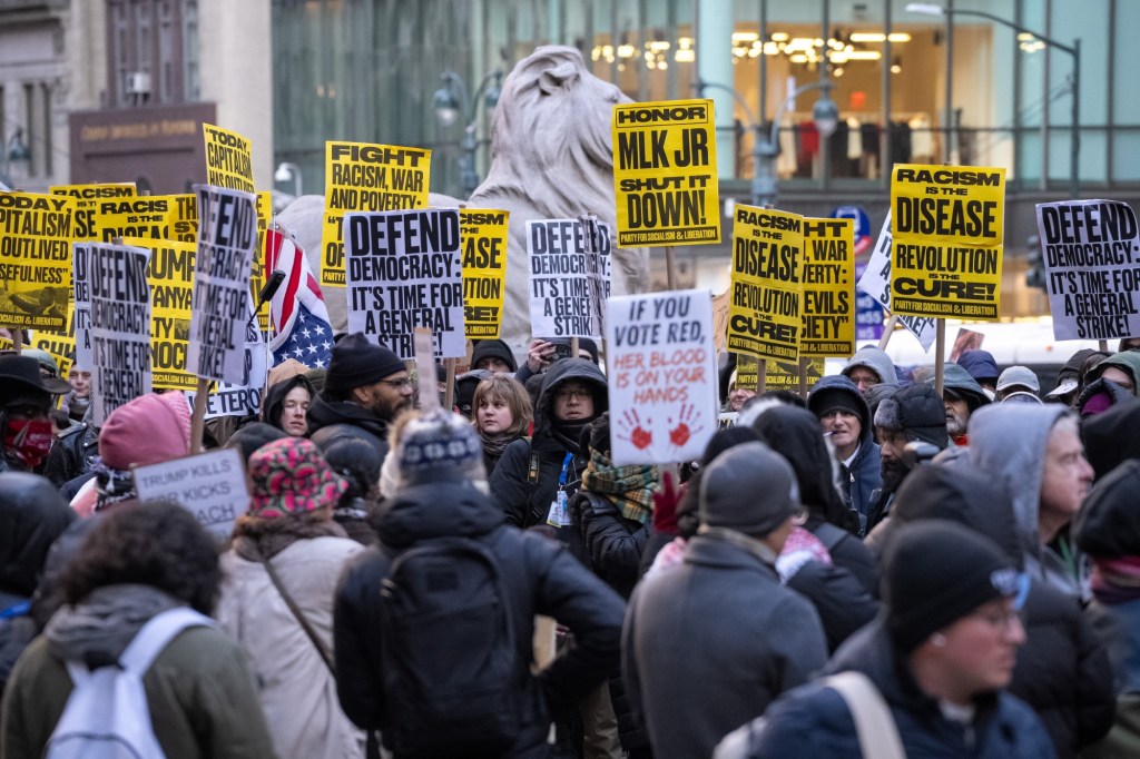 Anti-Trump protesters walk off the job in NYC, across the nation amid anger over ICE, Greenland
