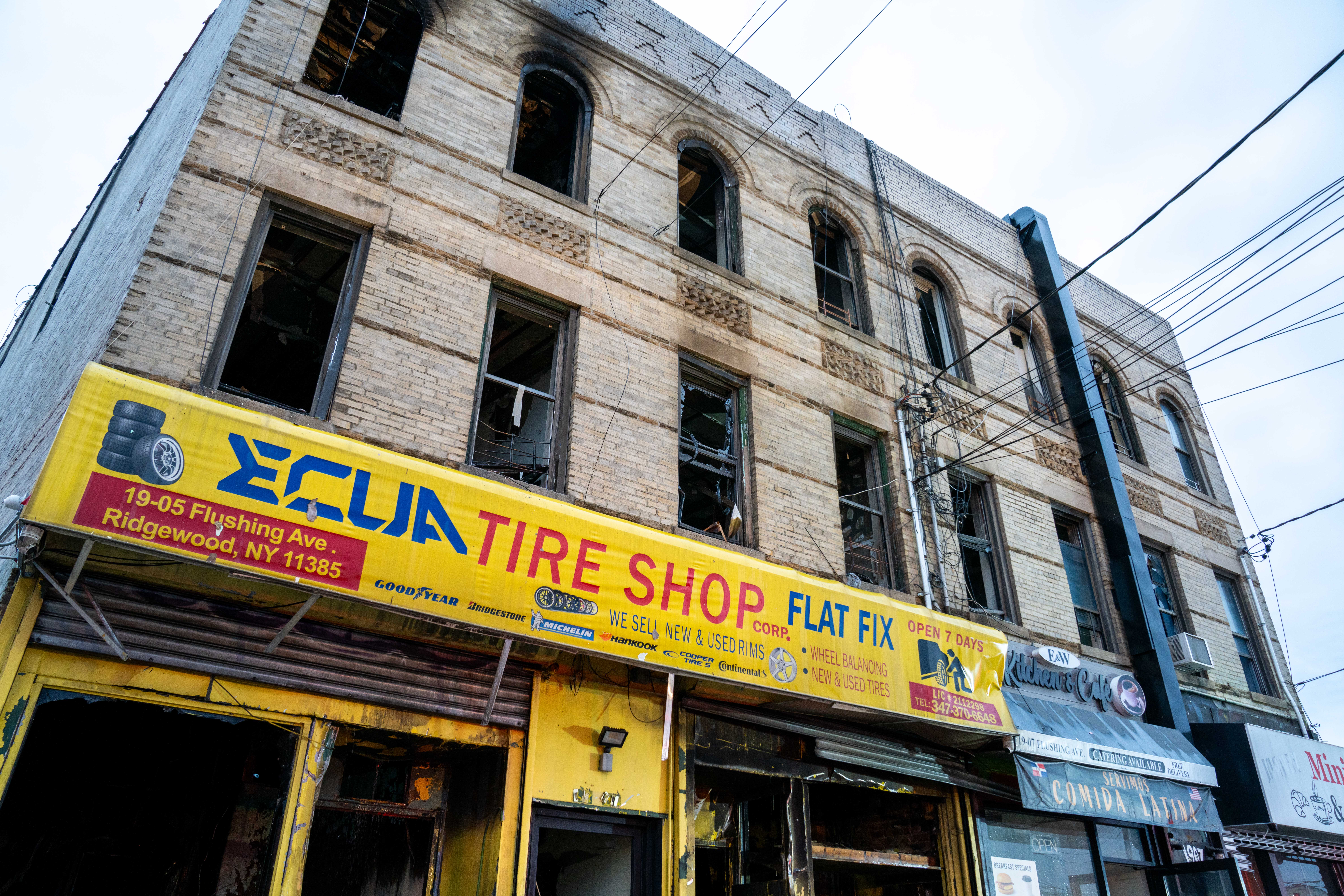 Ten people, including four firefighters suffered injuries after a three-alarm...