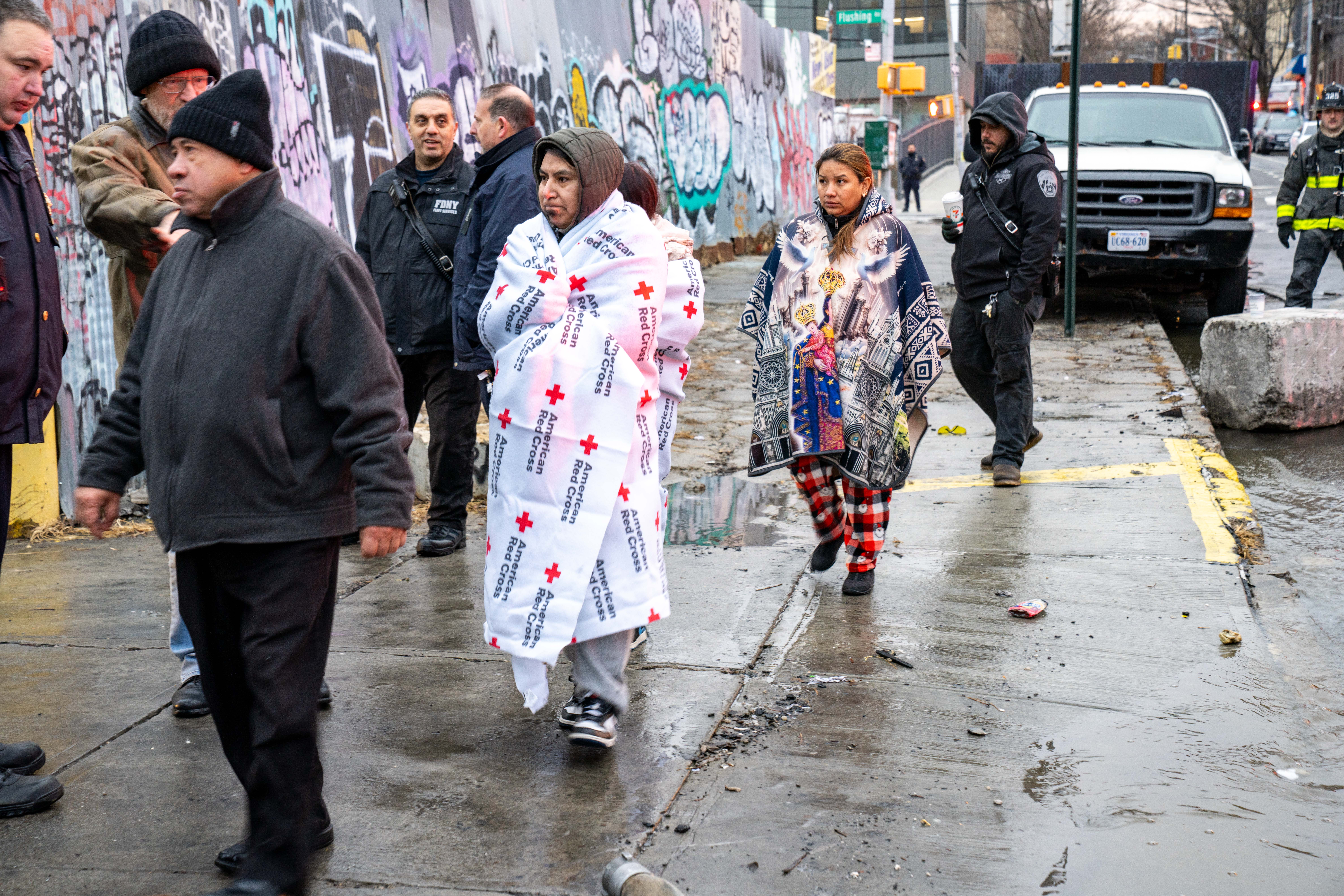 Ten people, including four firefighters suffered injuries after a three-alarm...