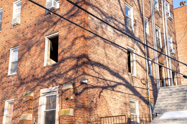 An unidentified person was pronounced dead on scene after a fire broke out inside a second floor apartment at 2709 Ocean Avenue in Brooklyn on Thursday January 29, 2026. 0813. (Theodore Parisienne / New York Daily News)