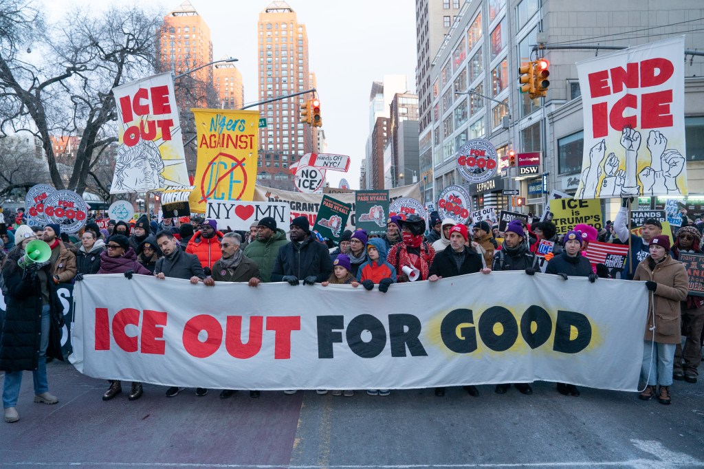 Thousands of NYC protesters march against ICE ‘in solidarity with Minnesota’