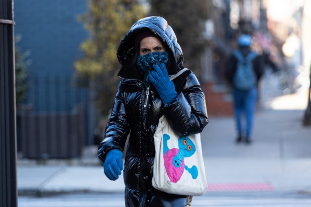 A woman is pictured bundled up in freezing temperatures in Williamsburg, Brooklyn, Tuesday, Jan. 20, 2026. (Shawn Inglima/ New York Daily News)