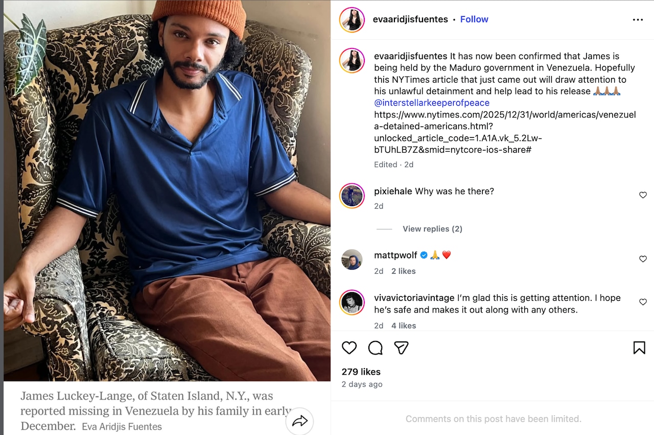 Staten Island resident, 28, reportedly among Americans being detained in Venezuela