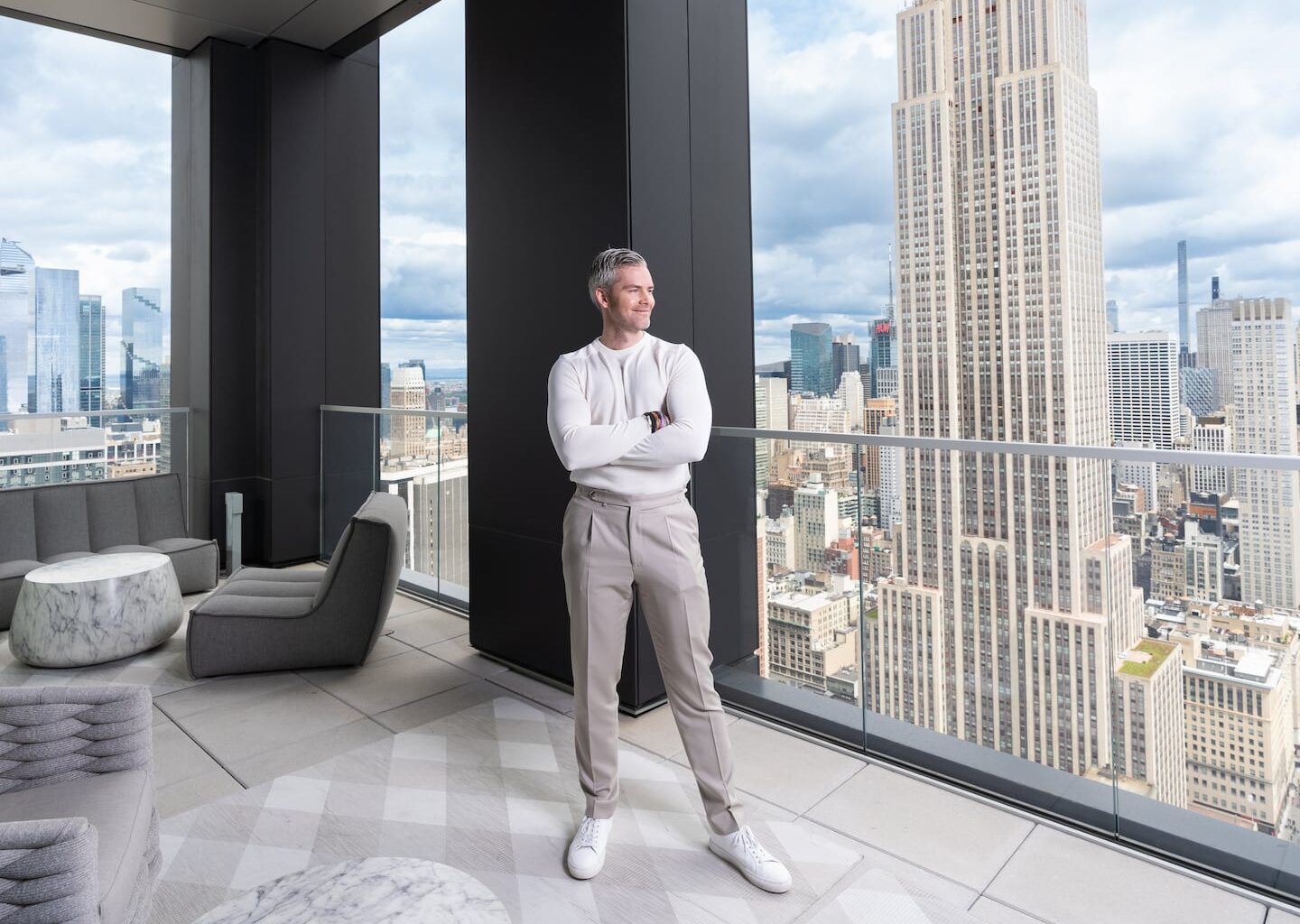 Celebrity real estate agent Ryan Serhant in Manhattan.