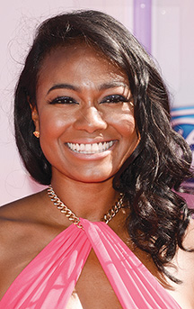 Tatyana Ali arrives at the BET Awards at the Nokia Theatre on Sunday, June 29, 2014, in Los Angeles. (Photo by Dan Steinberg/Invision/AP)