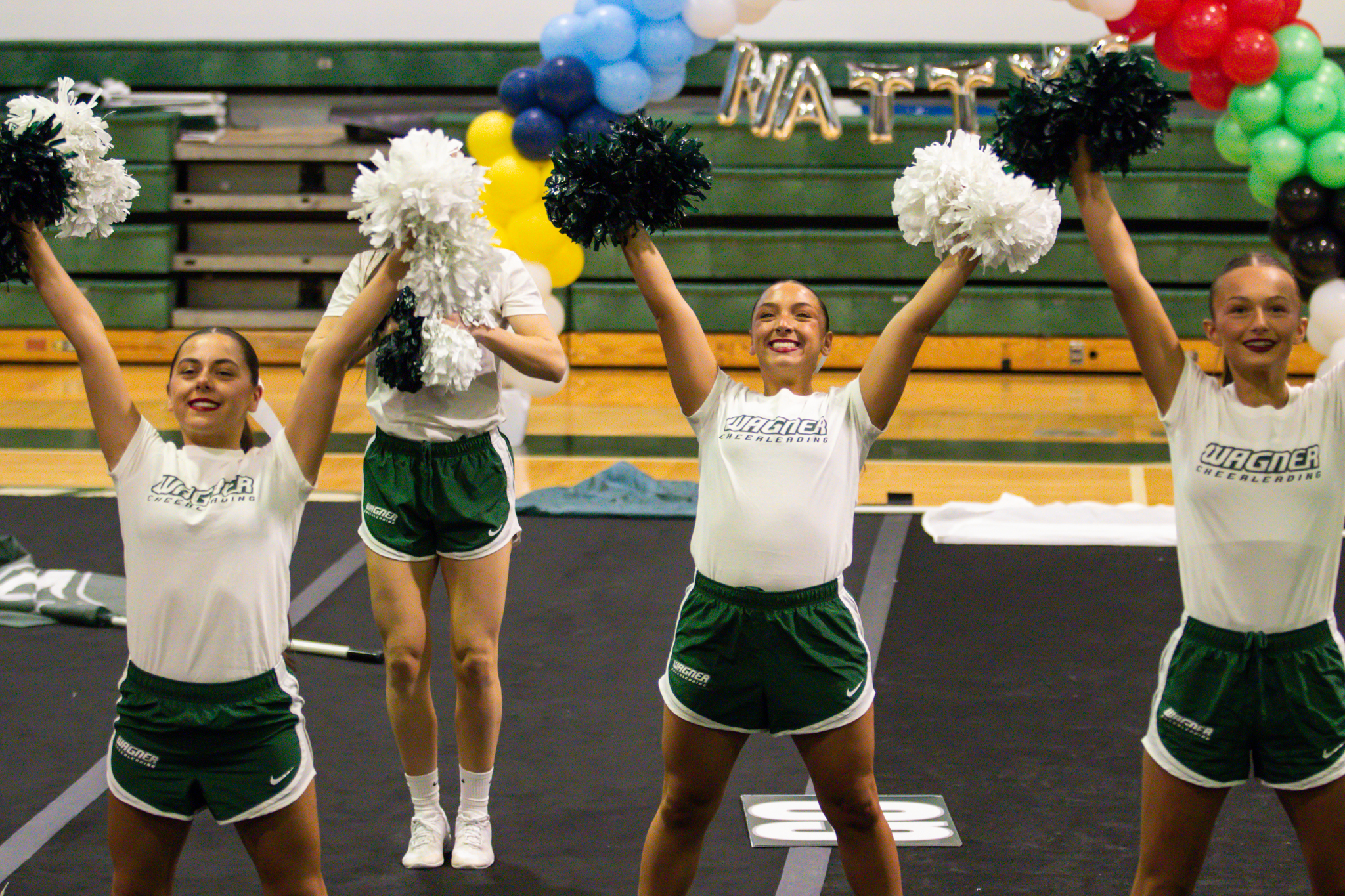 The event featured performances from four of the Staten Island teams competing in the National High School Cheerleading Competition this weekend along with the Seahawks showing off its routine. (Annie DeBiase for the Advance/SILive.com)