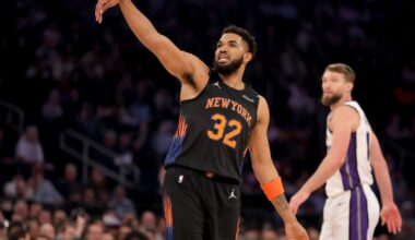 The Knicks’ best ball lately has been with Karl-Anthony Towns on the bench