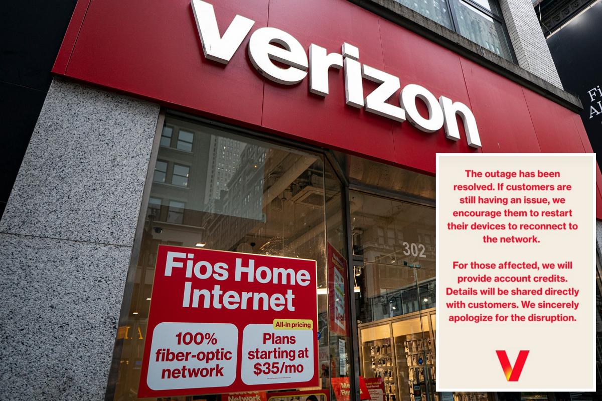 Nationwide Verizon outage resolved after several hours