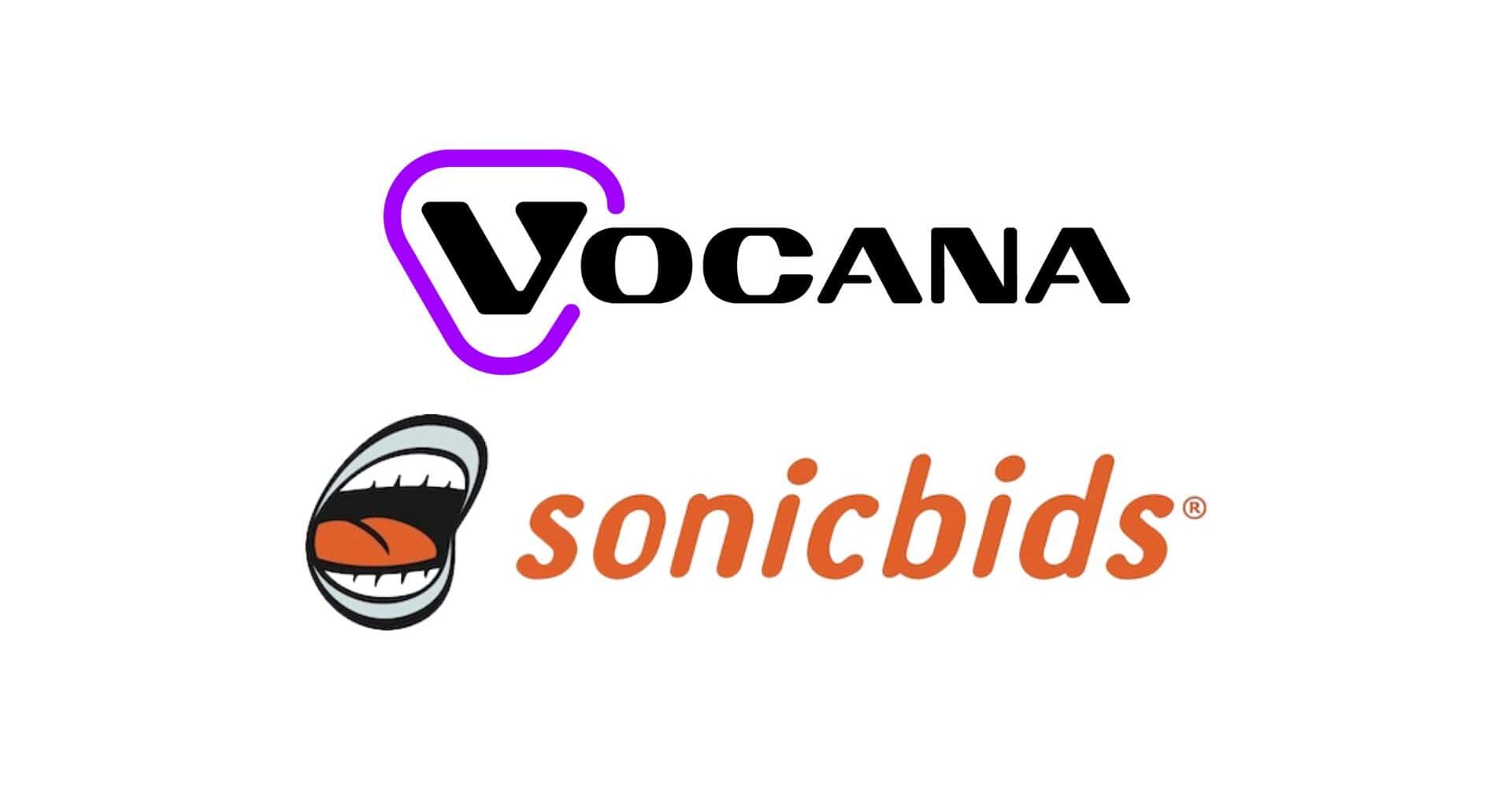 Vocana and Sonicbids logos