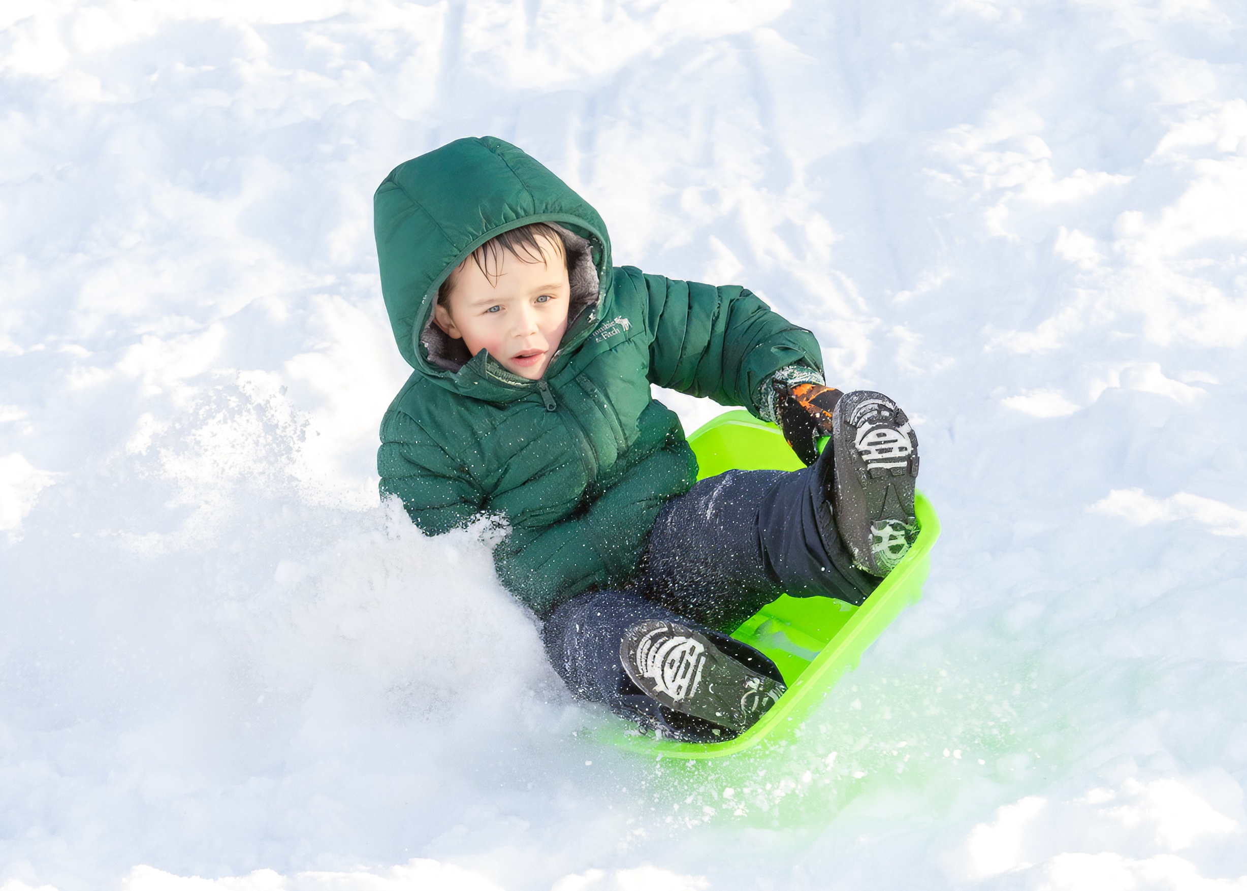 Children enjoy their snow day sledding in Clove Lakes Park on Monday, Jan. 26, 2026. (Advance/SILive.com | Jason Paderon)