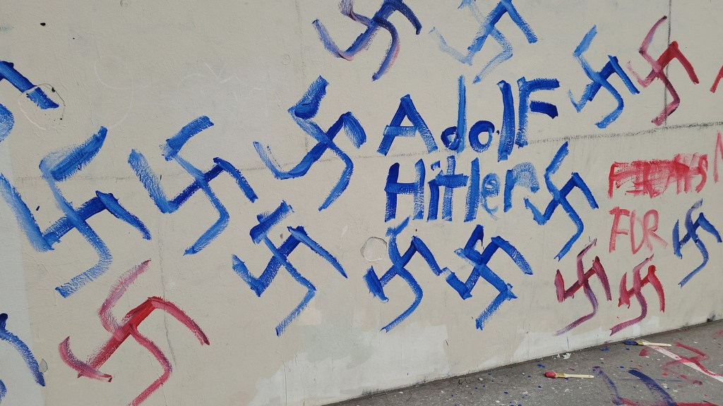 Brooklyn playground covered with more than 50 swastikas in two-day antisemitic attack