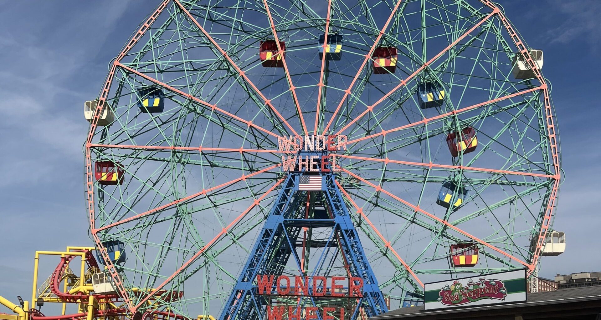 The Wonder Wheel, one of the most famous landmarks in Coney Island and among the oldest operating Ferris wheels in the world. Photo by Wayne Daren Schneiderman