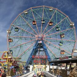 The Wonder Wheel, one of the most famous landmarks in Coney Island and among the oldest operating Ferris wheels in the world. Photo by Wayne Daren Schneiderman