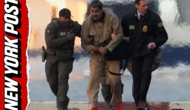 Nicolas Maduro escorted off helicopter in handcuffs in NYC (Video)