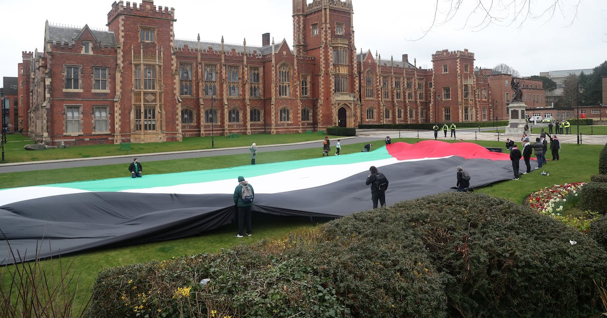 Queen’s University group march to US Consulate to ‘take a stand against American empire’ – The Irish News