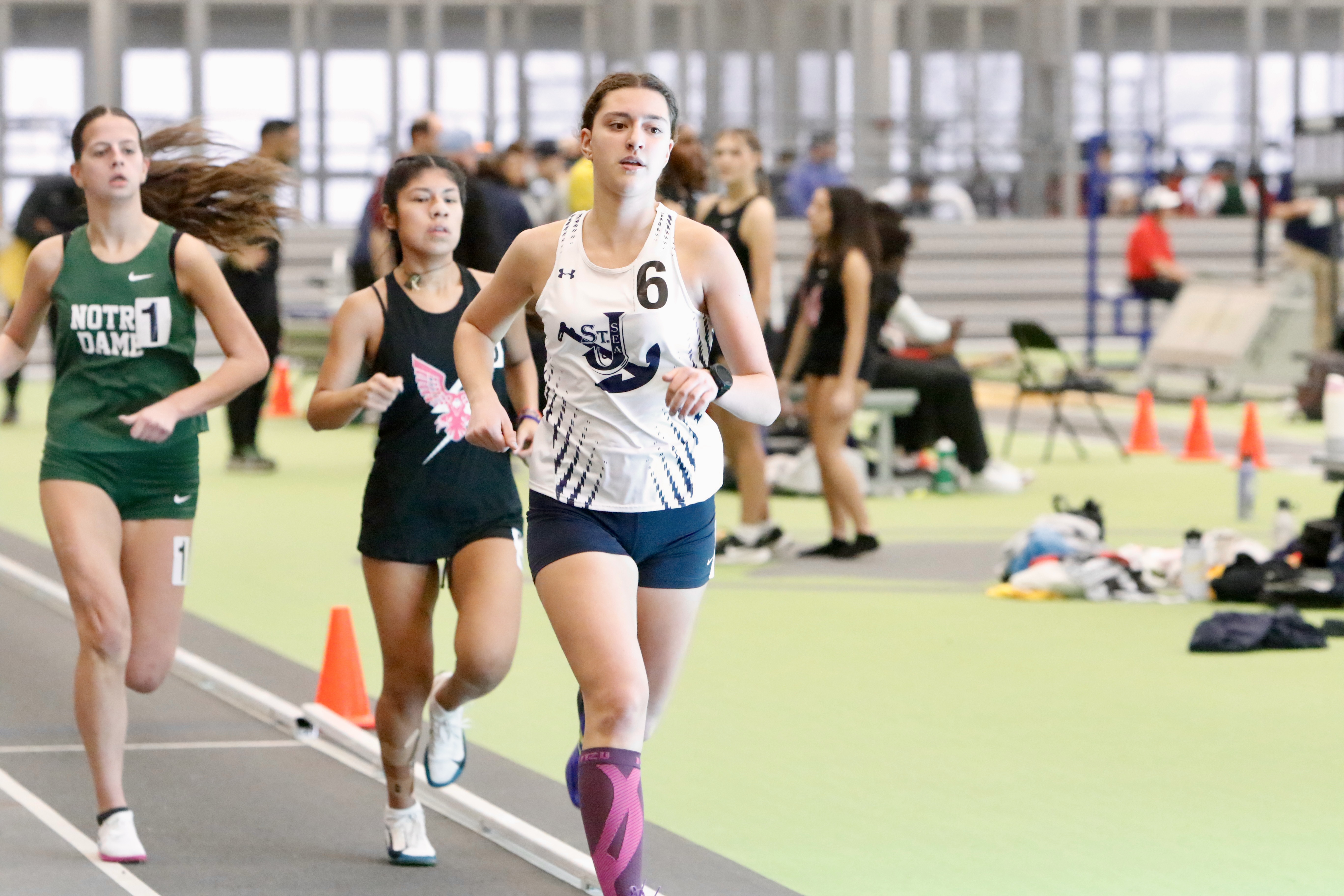 St. Joseph by-the-Sea's Giuliana Collegio was the runner up in the 3000 meters at the Staten Island High School Indoor Track and Field Championship on Jan. 18, 2026.