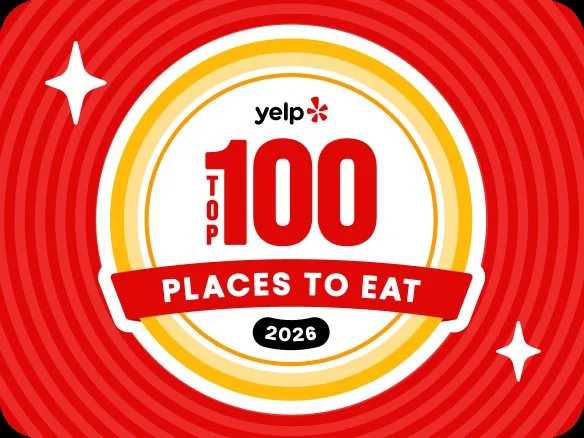 Animation logo of Yelp Top 100 Places to Eat