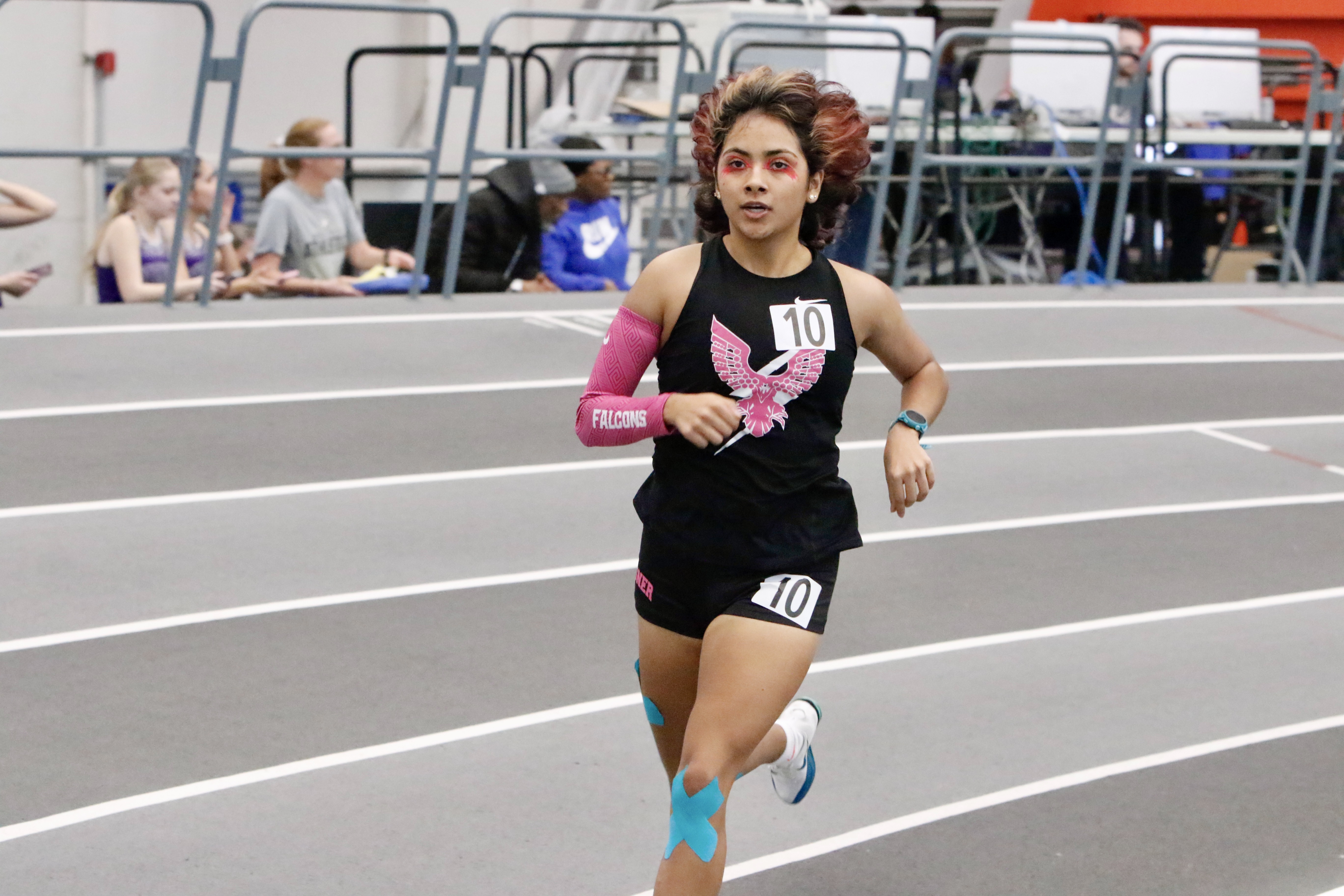 Susan Wagner's Fatima Belem Vilchis posted a fourth-place finish in the 1500 meters at the Staten Island High School Indoor Track and Field Championship on Jan. 18, 2026.