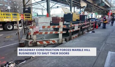 News 12 | Brooklyn | ‘I can’t pay the rent.’ Broadway construction forces Marble Hill businesses to shut their doors