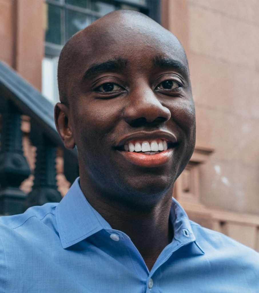 Adem T. Bunkeddeko, a Democrat running for New York State Comptroller, smiles in a headshot.