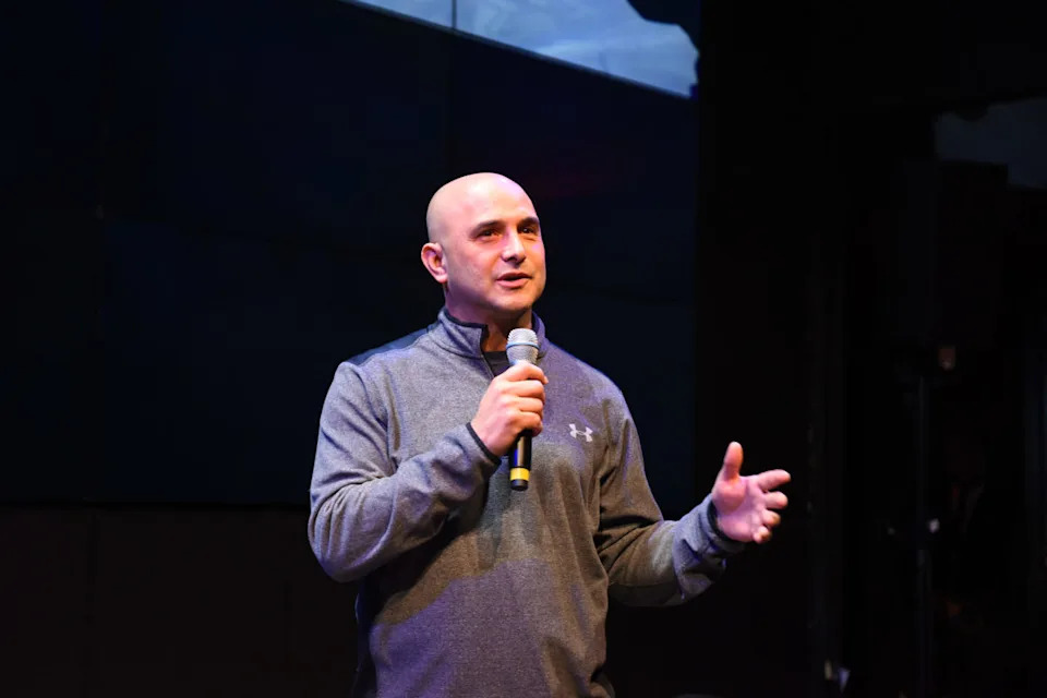 NEW YORK, NY - NOVEMBER 17: Moderator Craig Carton speaks on stage during Diageo "Decisions" Virtual Reality Premiere Event at Samsung 837 on November 17, 2016 in New York City. (Photo by Dave Kotinsky/Getty Images for Diageo)