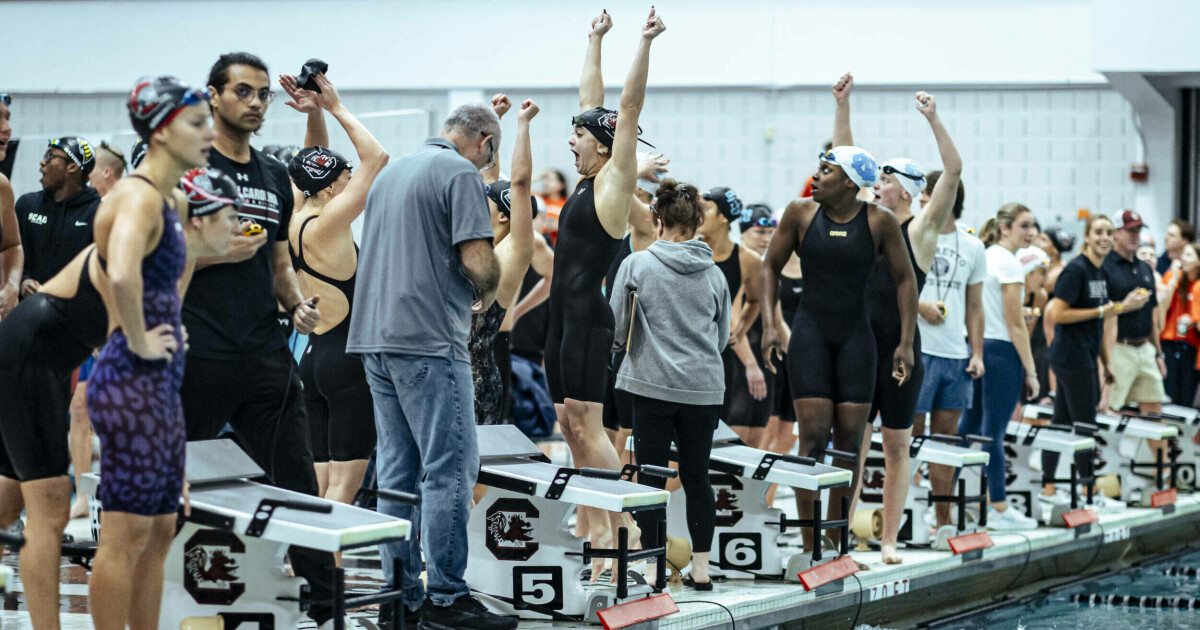 Gamecocks Set Nine Pool Records vs. Queens, Sweep Royals – University of South Carolina Athletics