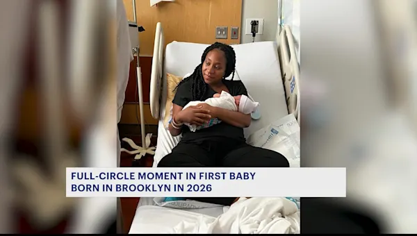 1st baby born in Brooklyn in 2026 leads to full-circle moment