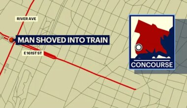 Man standing on platform shoved into moving train in The Bronx