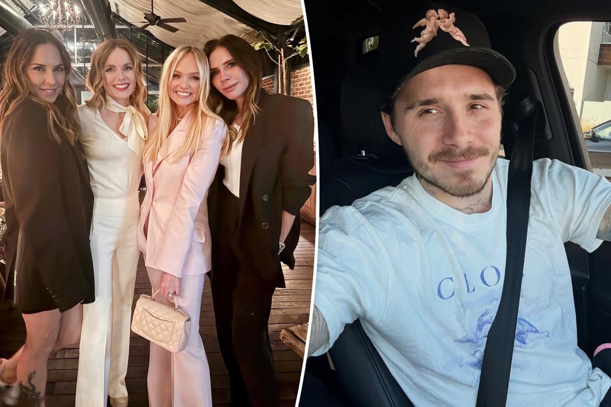 Victoria Beckham reunites with Spice Girls at Emma Bunton's 50th birthday party