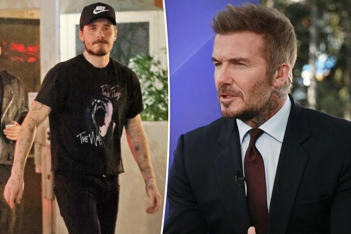 David Beckham points out his children's 'mistakes' after son Brooklyn's rant