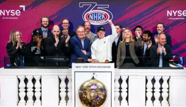 Kalitta, Prock lead NHRA, VICE TV in ringing New York Stock Exchange Opening Bell