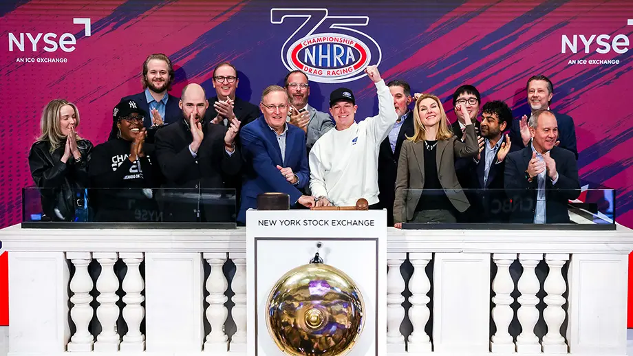 Kalitta, Prock lead NHRA, VICE TV in ringing New York Stock Exchange Opening Bell
