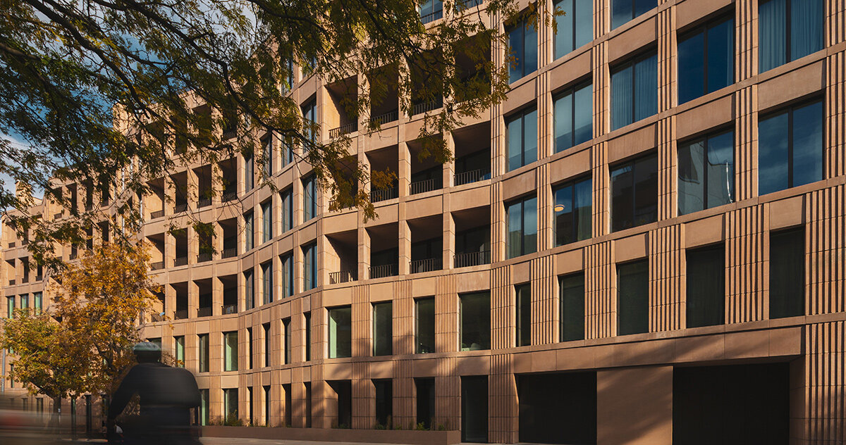 frida escobedo completes 'bergen' residences with pleated facade in brownstone brooklyn