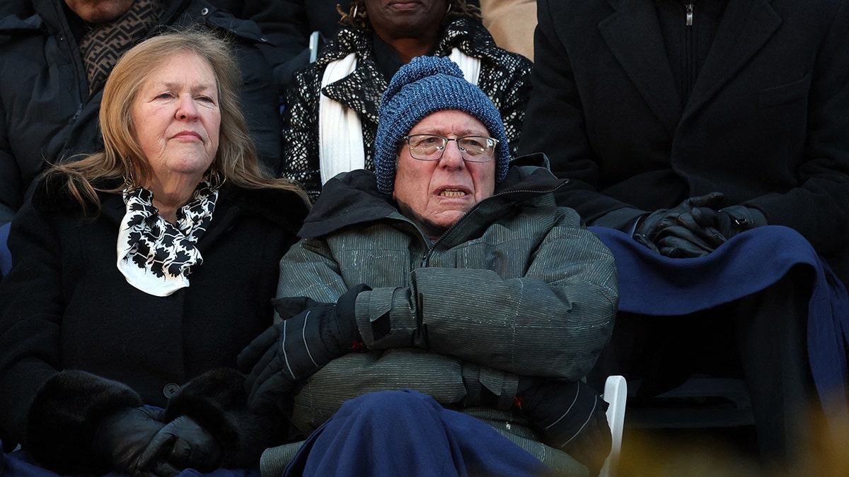 Bernie Sanders and wife Jane at Mamdani inauguration