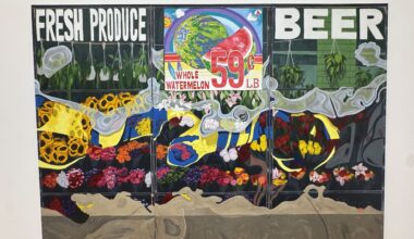 Storefront art at Tribeca gallery