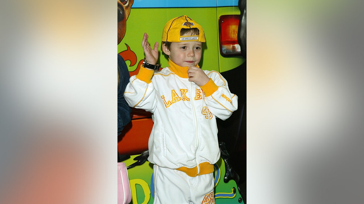Brooklyn Beckham at the premiere of "Scooby Doo 2: Monsters Unleashed" in March 2004.