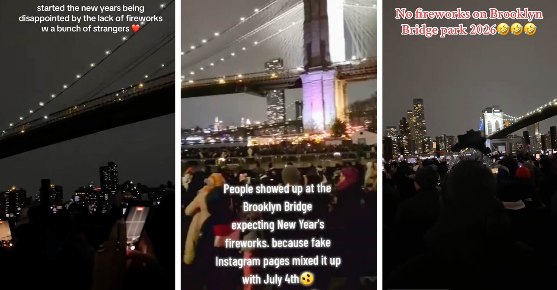 Hundreds Waited For Brooklyn Bridge Fireworks That Never Came