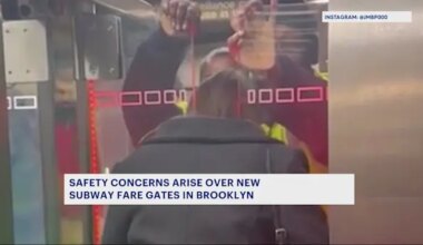 News 12 | Brooklyn | Safety concerns arise after reported incidents where subway riders get trapped in new fare gates