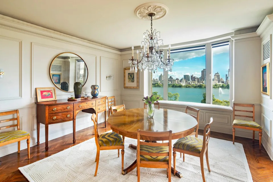 The condo features sweeping park views. Brown Harris Stevens