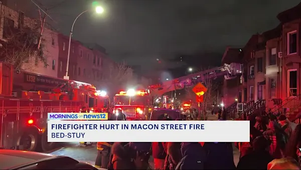 News 12 | Brooklyn | 1 firefighter injured in Bed-Stuy apartment fire, FDNY says