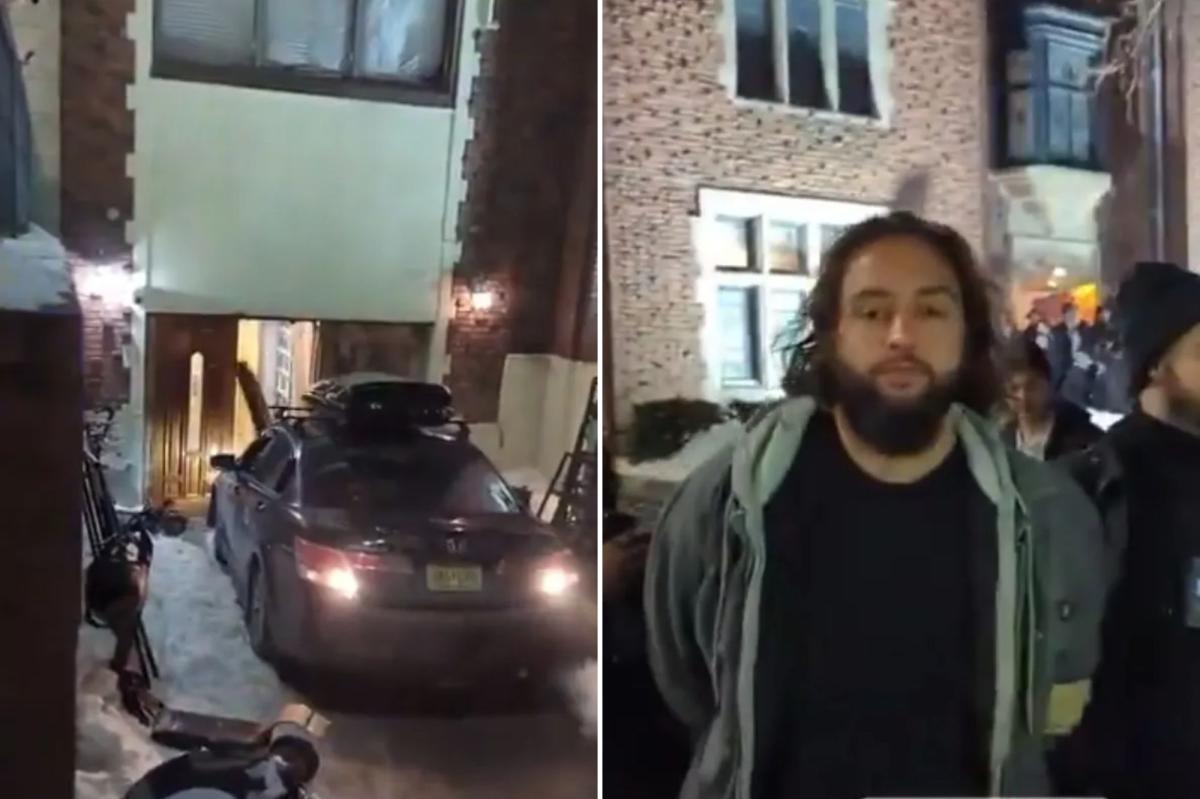 Car rams into entrance of NYC synagogue, driver arrested: video
