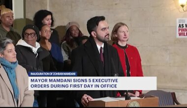 Mayor Mamdani signs five executive orders on first day in office