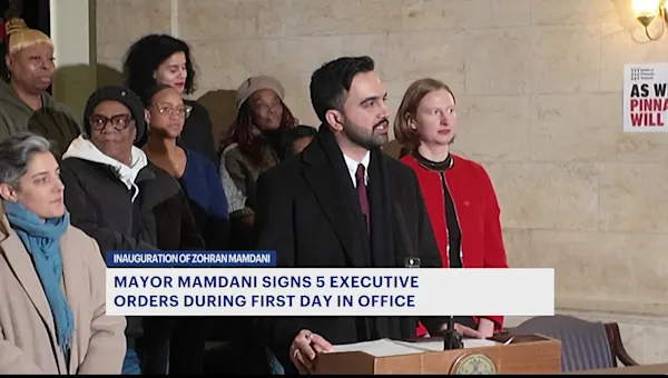 Mayor Mamdani signs five executive orders on first day in office