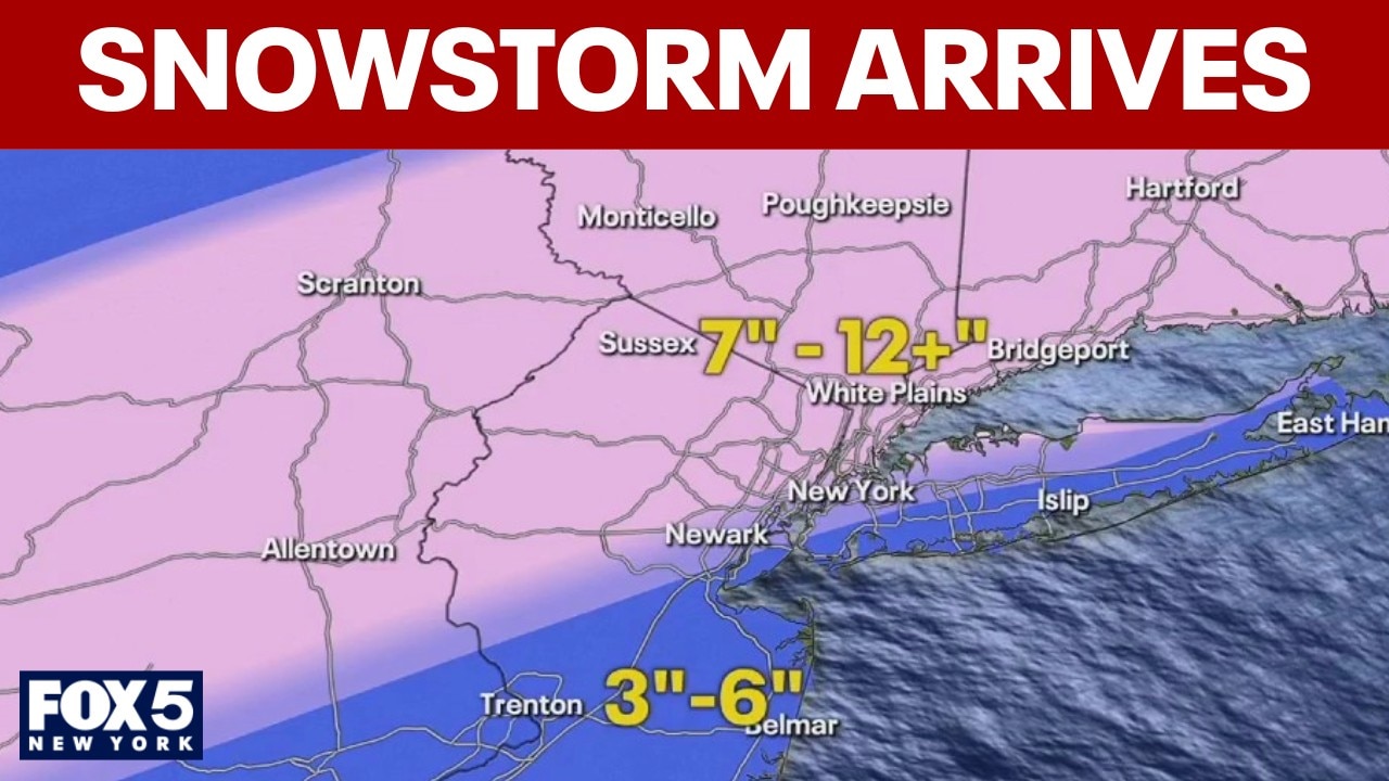 NYC snow update: Latest models, updated totals